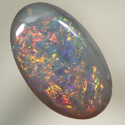 SOLID SEMI BLACK OPAL Bright sparkling golden fire
